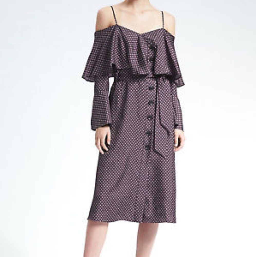Banana Republic Olivia Palermo silk dress